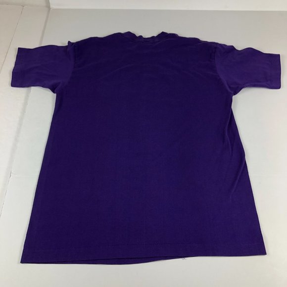 VTG 80s NBA Champ Los Angeles Lakers Shirt Adult Small* Purple Single Stitch Tee - Picture 9 of 12